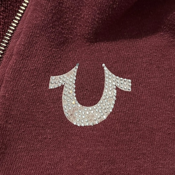 True Religion vintage bling hoodie size L - Picture 2 of 5